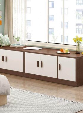 60长地柜70矮柜80落地收纳90置物柜子100木储物柜40cm宽高飘窗柜