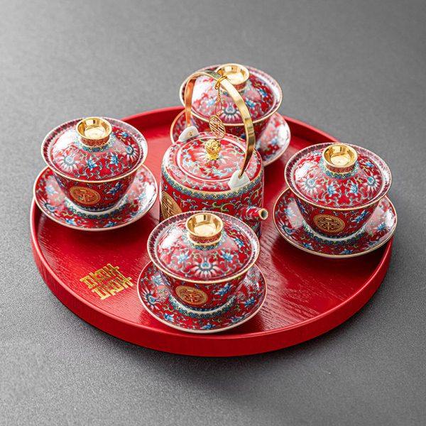 亲迎改口敬茶杯一对结婚红色盖碗茶具敬茶酒托盘女方陪嫁用品大全,节庆用品/礼品,喜碗/敬茶杯,淘宝优惠券,粉丝福利购,淘宝优惠卷