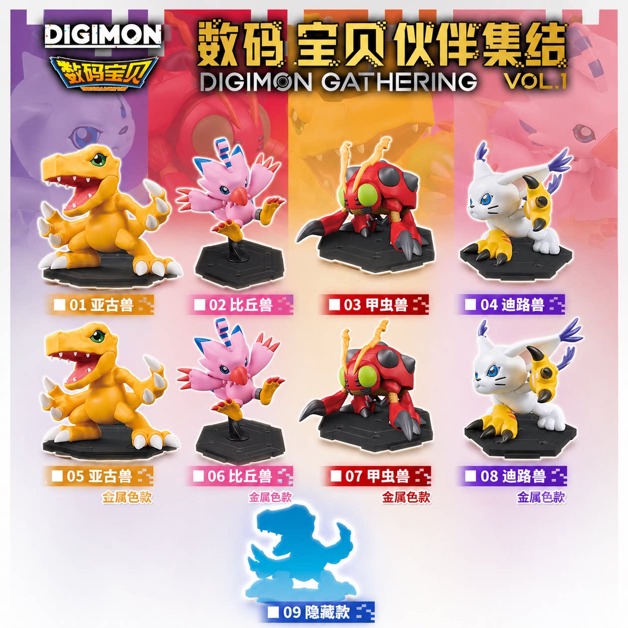 万代数码宝贝伙伴集结VOL.1盲盒图片