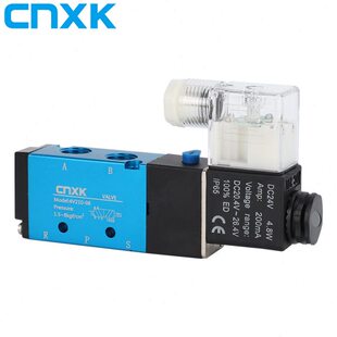 亚德客型气动电磁阀4V210 24v气阀控制器开关12v电子换向阀220