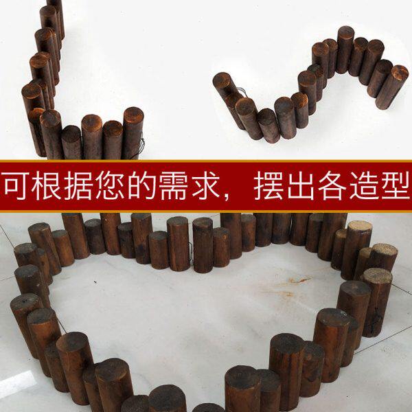 庭院户外防腐木小篱笆扎栏圆木木桩围栏栅栏阳台种花花园花池装饰