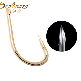 包邮职业者凌刺金海夕鱼钩有倒刺渔钩进口素材钩钓筏钓钩非散装