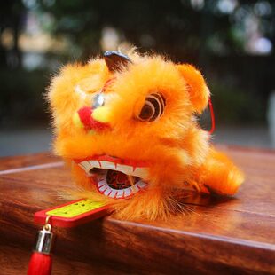 热卖中国传统舞狮工艺品吊字狮头装饰挂件出国外事送老外礼物包邮