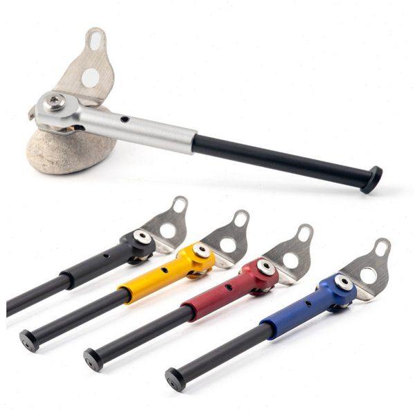 适用大航折叠车K3plus边撑14寸铝合金脚撑安装于快拆轴车腿边支撑