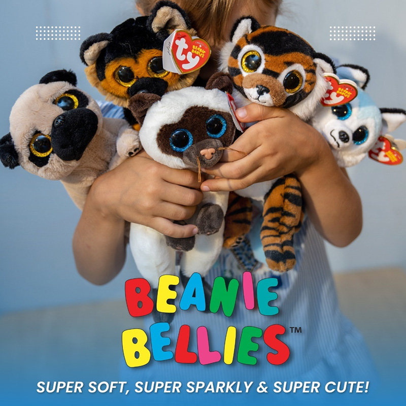 美国Ty可爱小动物毛绒玩具猫咪安抚玩偶狗狗公仔娃娃女孩生日礼物