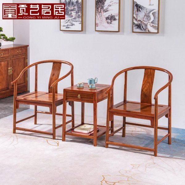 红木家具刺猬紫檀圈椅三件套中式全实木太师椅花梨木会客椅主人椅,住宅家具,圈椅,淘宝优惠券,粉丝福利购,淘宝优惠卷