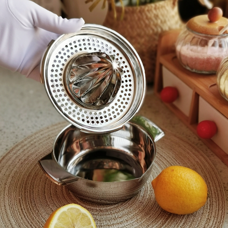 出口304不锈钢柠檬夹家用压榨橙子榨汁机手工挤汁器水果原汁神器