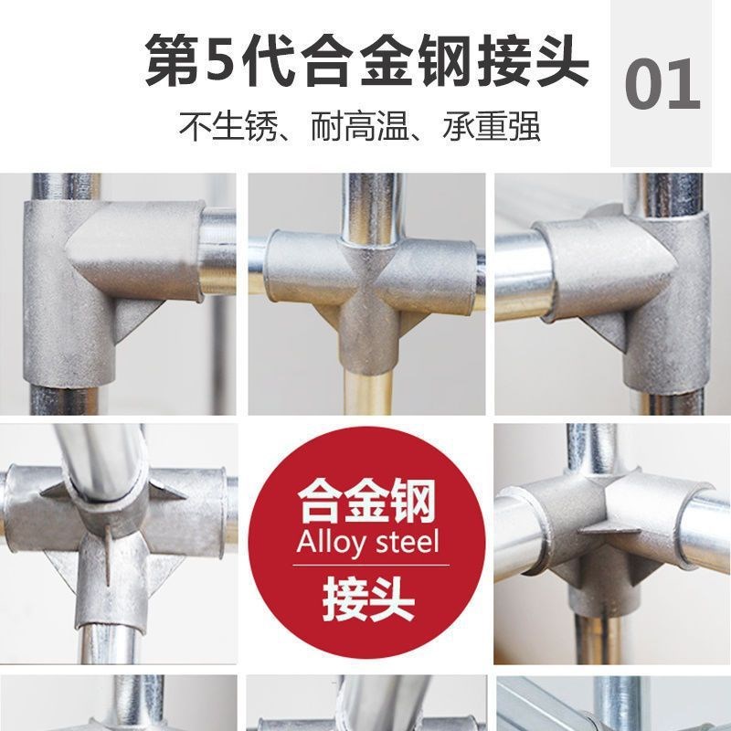 祖轩简易布衣柜钢管加厚加粗加固防不锈组装单双人衣服挂衣架收纳