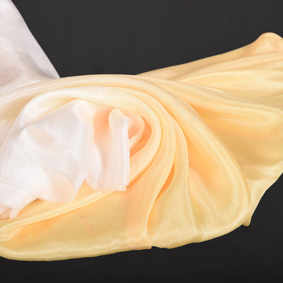 舞蹈扇子跳舞扇双面加长古典舞跳舞道具金色广场舞秧歌长绸扇儿童