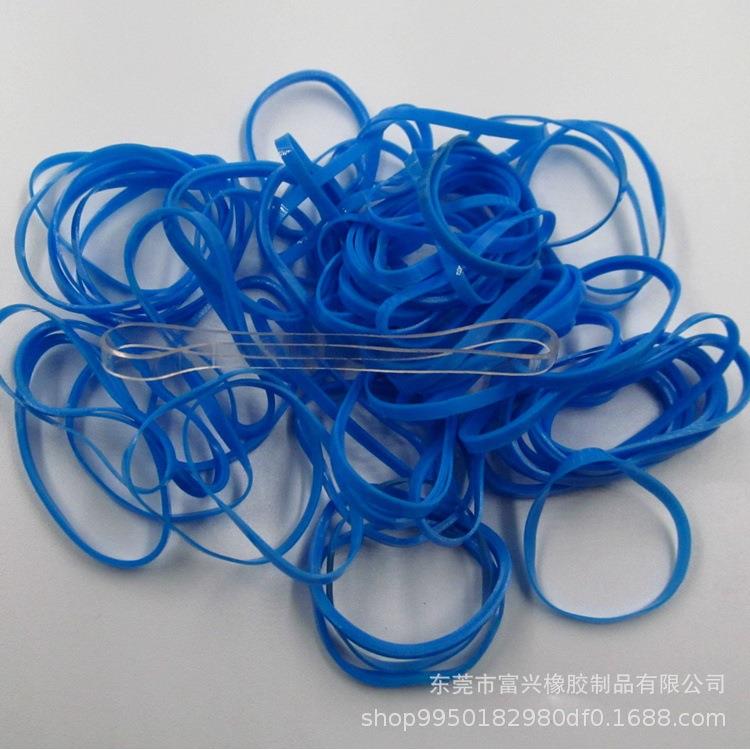蓝色 耐高温 防老化胶圈 TPU橡皮筋 MB-4024 扎头发皮圈 橡筋兰色
