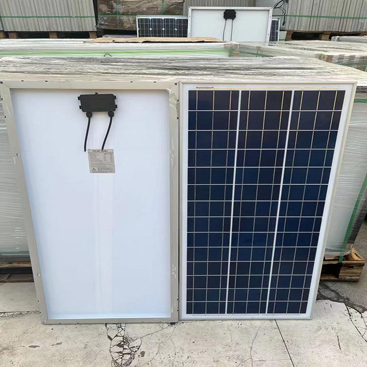 100W太阳能电池板18V多晶发电板12V24V光伏发电组件家用电瓶充电