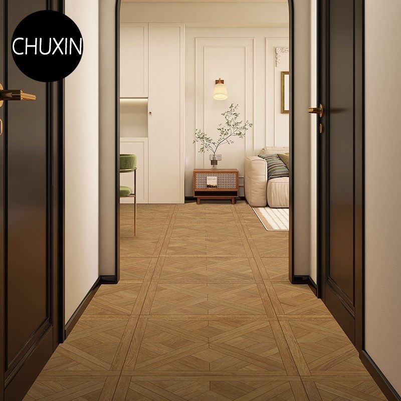 凡尔赛木纹砖地砖800x800拼花客厅瓷砖卧室书房仿V古砖复古阳台砖