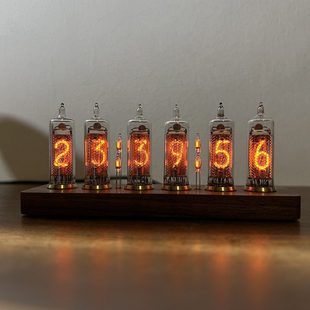 前苏联IN16辉光数码管时钟感应开关辉光灯迷你型电子管真辉光台钟