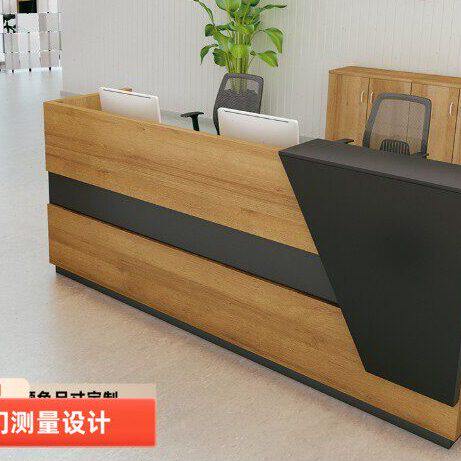 公司时尚前台接待台简约现代收银台迎宾前柜大气咨询台深圳