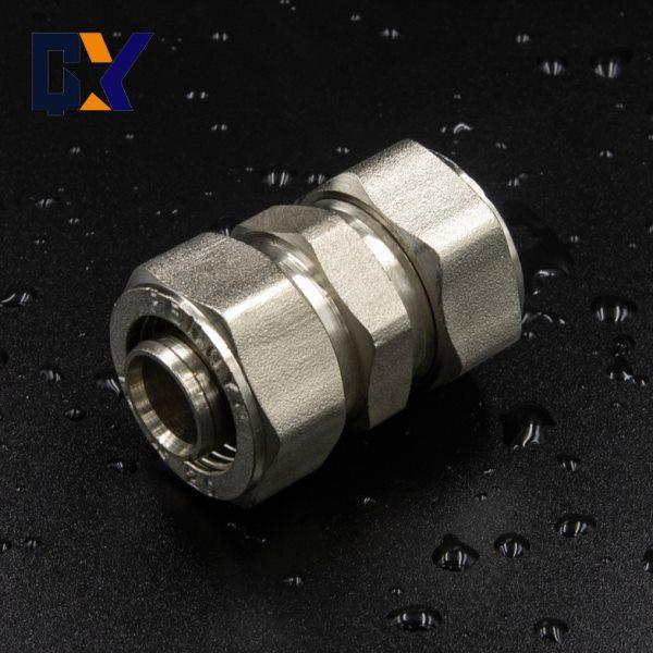 铝塑管接头配件全铜加厚1216等径直接1620直通2025卡套式管件镀镍,基础建材,接头,淘宝优惠券,粉丝福利购,淘宝优惠卷