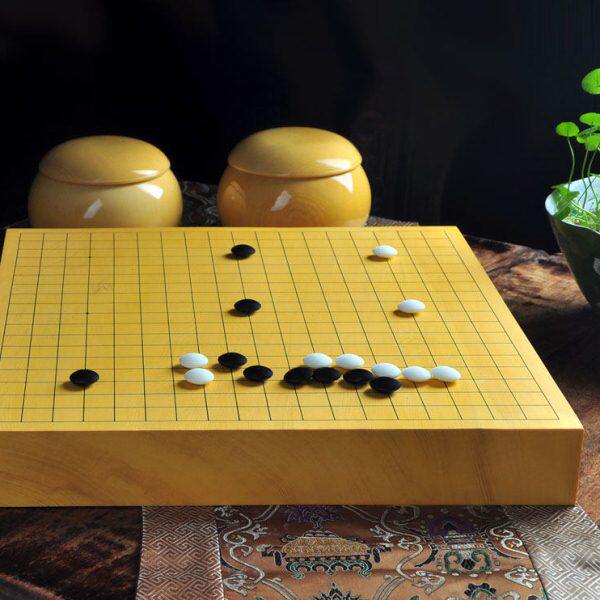 云扁 围棋盘6公分新榧实木独木双面专业比赛用盘家用木质大号棋盘