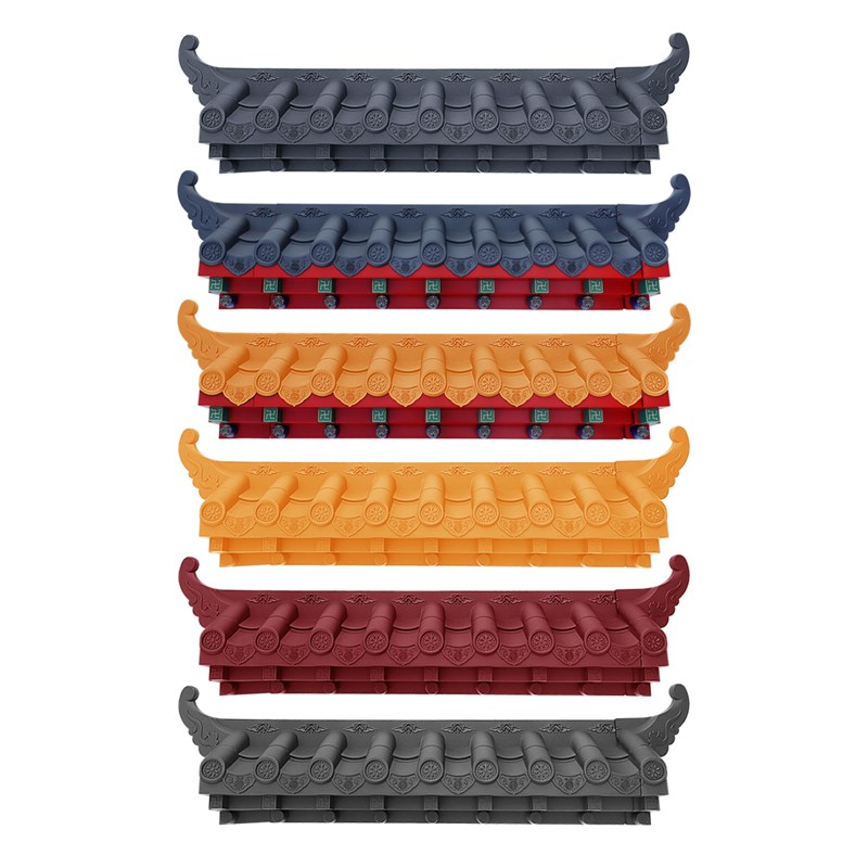 小号特厚款免架子一m体瓦树脂新中式仿古屋檐窗户雨搭门头墙面装