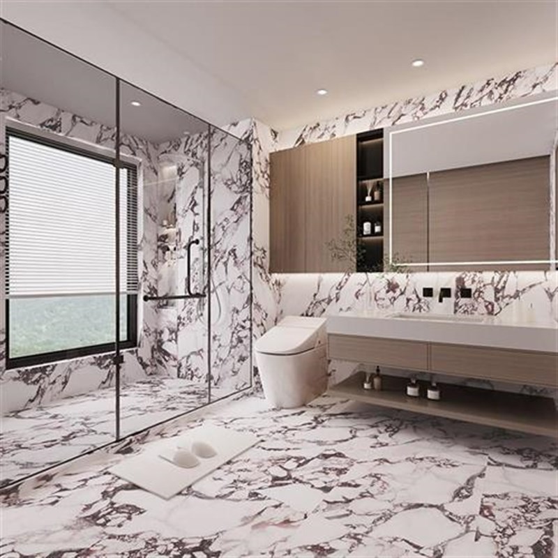 法式风紫色柔光面仿大理石纹瓷砖 客厅厨房卫生间地Y砖背景墙墙砖