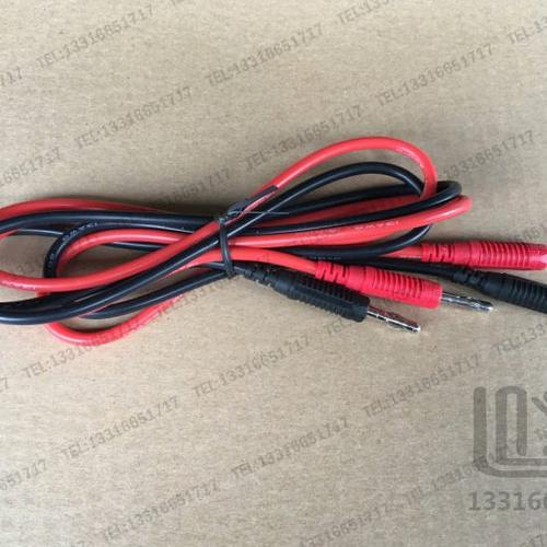 1米长 导电线 香蕉头 公对公 电镀整流机配件 硅胶线 30A