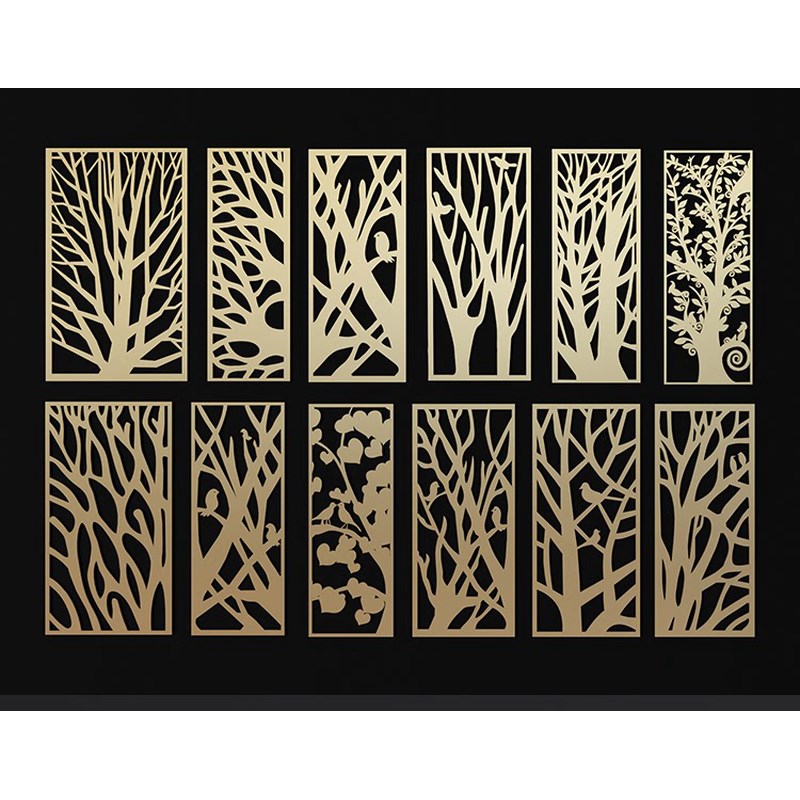 金属铁艺屏风镂空隔断办公室酒吧装饰轻L奢雕花窗格餐厅客厅玄关