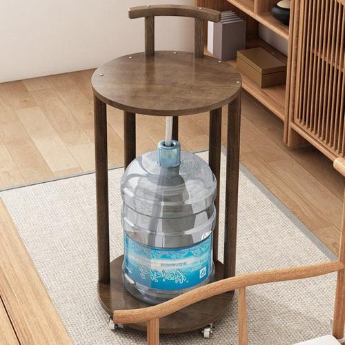 夹缝储物架茶水柜家用小茶柜自动烧水客厅小推车厨房可移动置物架