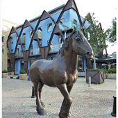 纯铜彩绘马雕塑 景观小马塑像摆件 铜马雕塑 铜马塑像工艺品