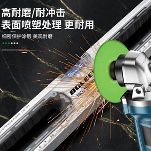 水平尺精度强磁平水尺靠尺铝合金实心防摔平衡仪水平仪家用工具