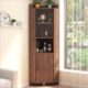 角柜墙角柜三角形实木边角转角置物柜靠墙厨房卧室玻客厅玻璃酒柜
