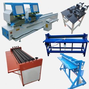 金钢网纱窗机器工具金刚网平网压平剪裁机折弯组角机双头锯拉网器