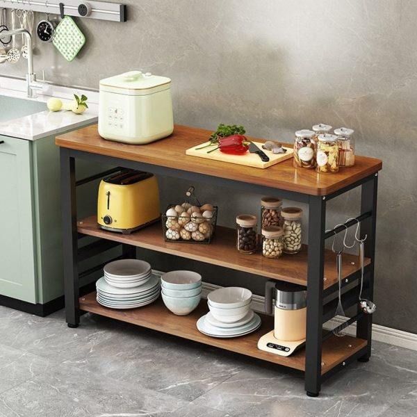 厨房置物架家用长窄桌子切菜台微波炉置地式收纳架操作台防锈防腐,厨房/烹饪用具,微波炉置物架,淘宝优惠券,粉丝福利购,淘宝优惠卷
