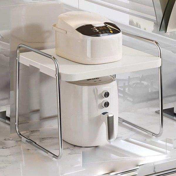 不锈钢厨房置物架微波炉收纳架台面电器电饭锅烤箱专用一体架子,收纳整理,阳台置物架,淘宝优惠券,粉丝福利购,淘宝优惠卷