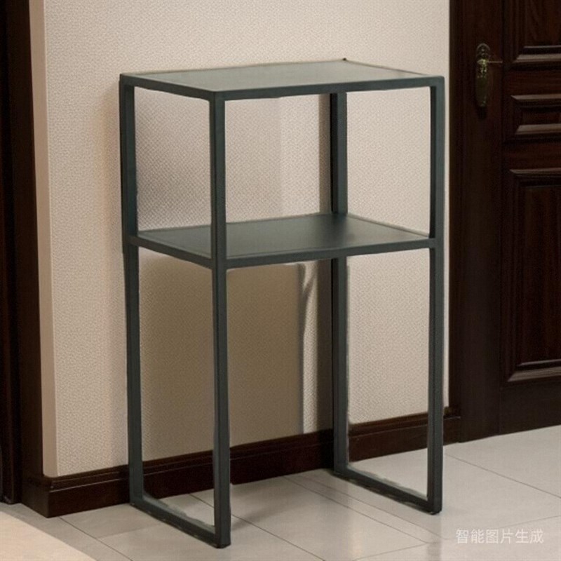 现代简约客厅饮水m机双层架扫地机器人上方置物架沙发边靠墙架子