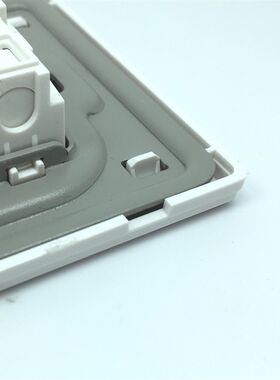 120型开开单控联孔插座10A墙壁暗装插板电灯双五两关按扭家用面板