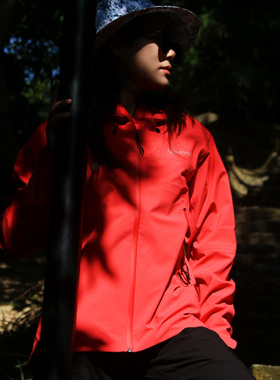 Lalamuly防水冲锋衣户外防风硬壳登山女外套雪山亮色外套运动风