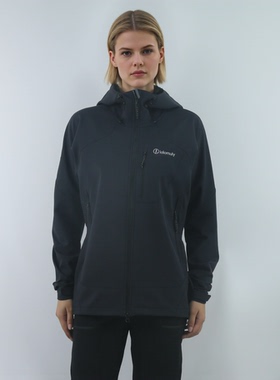 Lalamuly软壳冲锋衣防泼水防风保暖透气户外登山徒步休闲带帽中性