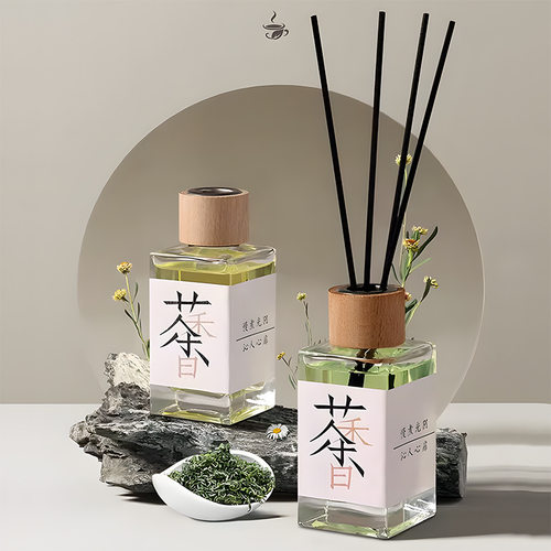 中式茶香无火香薰持久留香洗手间