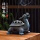 功德坊 檀香盘香炉 祥瑞龙龟陶瓷大号香薰炉家用室内仿古做旧中式