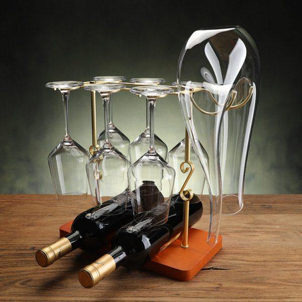 欧式实木红酒杯架创意倒挂悬挂杯家用脚杯醒酒器展示架摆件装饰,收纳整理,红酒架,淘宝优惠券,粉丝福利购,淘宝优惠卷