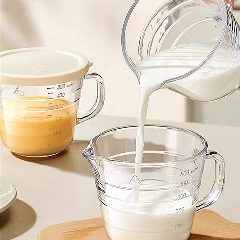 气流拉花缸咖啡拉花杯尖嘴圆嘴拉C花缸杯子可微波炉加热玻璃奶泡