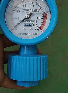 浙江余杭舜特耐震压力表0-0.7MPa 0-100PSi Y60径向压力表