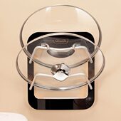 锅盖置物架壁挂式 砧板菜板厨房放置案板收纳免打孔沥水架子