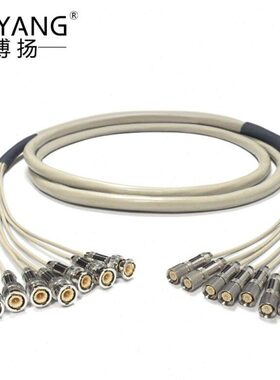 博扬 2M跳线BNC-L9 2M兆E1接头成品跳线syv75-2-1同轴电缆DDF15米