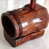 整筒老红木二胡架子整木琴筒整木底座整筒二胡家具老料