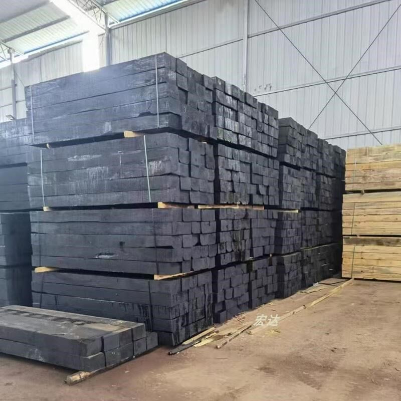 矿用油浸枕木垫木防腐防潮加厚松木G垫板加宽实木大木方新枕木