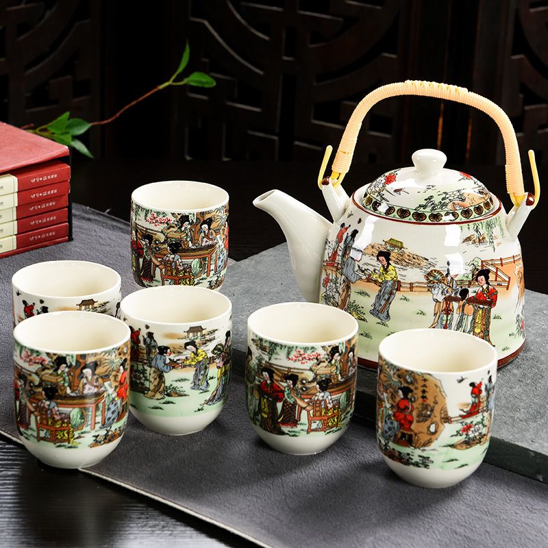 景德镇大号茶壶茶具茶盘陶瓷青花瓷功夫茶具家用简约现代套装特价