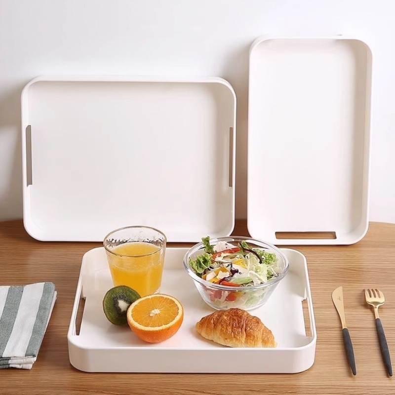 茶盘ins塑料北欧托盘长方形商用端菜餐盘家用餐厅防滑茶杯盘子