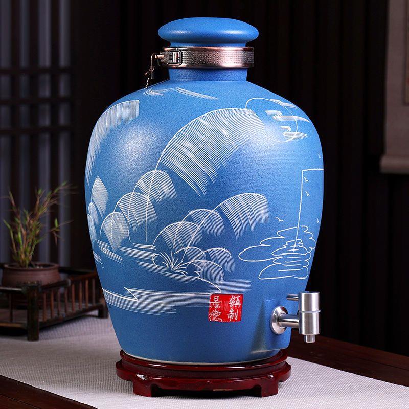 泡酒坛子10斤235装景德镇