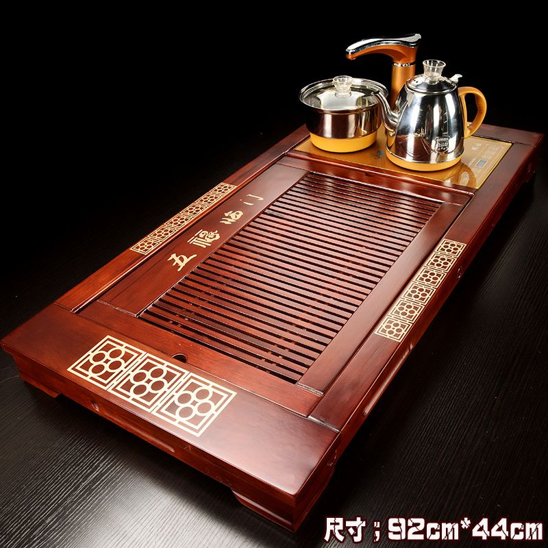 家用客厅整套一体全自动流水木质茶盘茶具套装功夫紫砂茶杯茶道