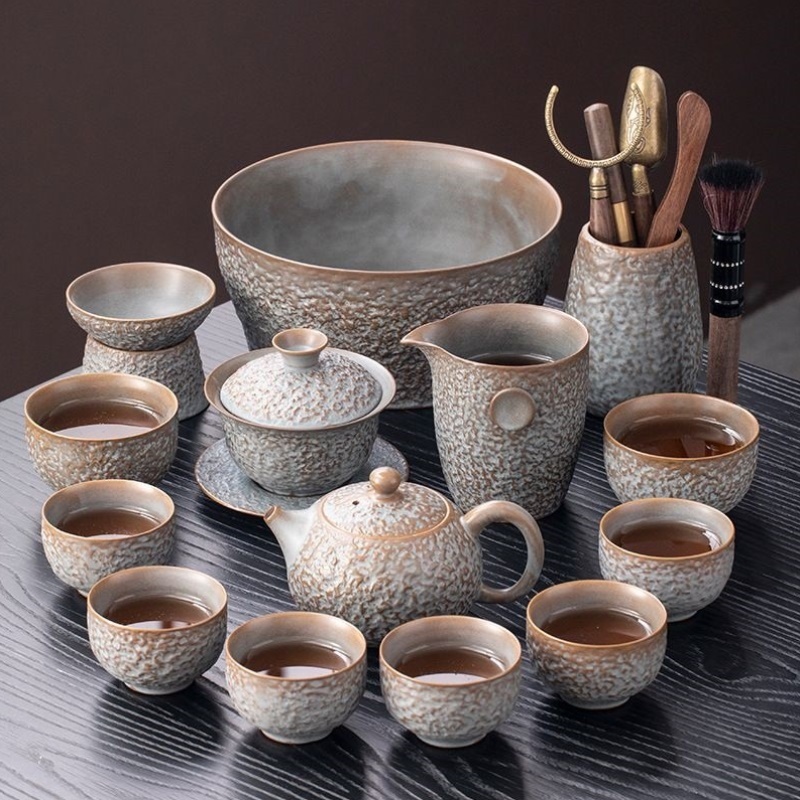 第二集高档礼品陶瓷功夫茶具茶盘套装家用泡茶壶盖碗茶杯茶台整套