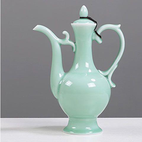 青瓷酒具套装酒壶陶瓶子